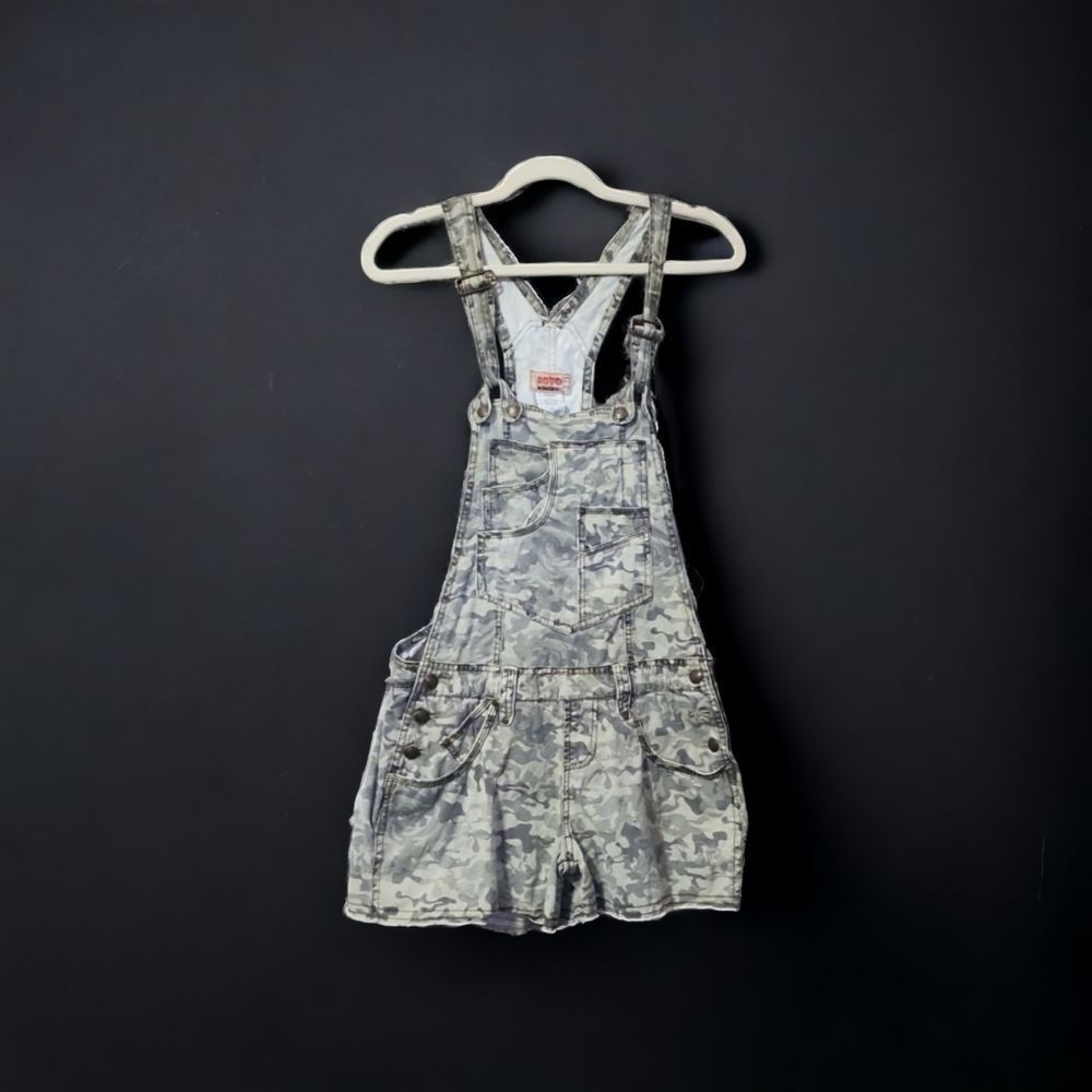 Camo Overalls Shorts
